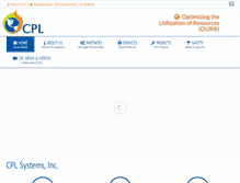 Tablet Screenshot of cpl-systems.com